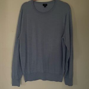 J. Crew Light Blue Wool Blend Sweater Womens Large